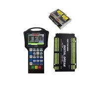 CNC Controller, DM500 3/4-Axis Hand-Hero CNC Motion System with Suspension Controller 500 KHz G Code CAD/CAM Supports USB Flash Drive(3AXIS)