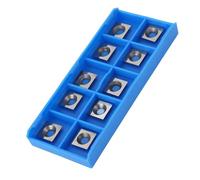 CNC Cutter Blades, 10PCS Carbide Inserts 90 Degree Angle Clearance Easy Installation for Wood Surfacing Slotting Planing (10 * 5 * 10.5mm)