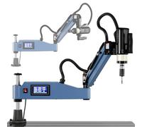 CNC Electric Tapping Machine - 220V Intelligent Threading, 360° Multi-Directional Tapping, Includes 6-9 Collets for M3-M16 Machinery Manufacturing