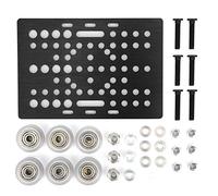 CNC Engraving Machine V Type Building Board Pulley Set 3D Printer Accessories for Universal V Type Build Board Aluminum Black Anodized Treatment 20 80mm
