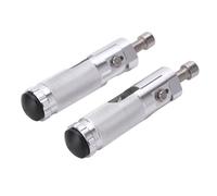 CNC Folding Motorcycle Rearset Footrests Footpegs Pedal Silver