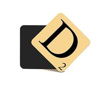CNC Group Alphabet MDF Coaster Letter D Personalise Your Coffee Table,Word Name Maker