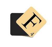 CNC Group Alphabet MDF Coaster Letter F Personalise Your Coffee Table,Word Name Maker
