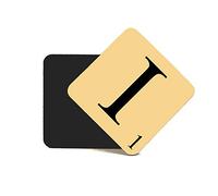 CNC Group Alphabet MDF Coaster Letter I Personalise Your Coffee Table, Word Name Maker
