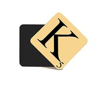 CNC Group Alphabet MDF Coaster Letter K Personalise Your Coffee Table, Word Name Maker