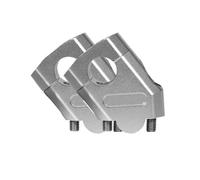 Cnc Handlebar Clamp Motorcycle Handlebar Riser Bar Mount Handle Clamp 28mm 22mm For MT07 MT09 Adjustable Heightening Adapter Bracket Lifting Bracket(Silver,28mm)