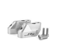 Cnc Handlebar Clamp Motorcycle Handlebar Riser For BMW R1200RS 2015-2020 R1250RS 2019-2021 Handlebar Riser Adjustable Clamp Riser Kit Lifting Bracket(Silver 1)