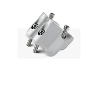 Cnc Handlebar Clamp Motorcycle Handlebar Riser For Ducati Multistrada V4 S Rally Pikes Peak 2021-2025 Lift Riser Clip Extension Adapter Lifting Bracket(Silver)