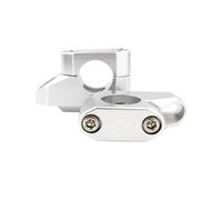 CNC Handlebar Riser Bars Kit For Aprilia For Tuono V4 2021 2022 2023 2024 28mm 1 1/8" Handlebar Risers Fat Bar Back Move Riser Motorcycle Parts(Silver)