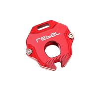 CNC key shell For HON@&DA Rebel CM1100 REBEL 1100 1100T DCT 2021-2023 Motorcycle CNC Accessories Key Cover Case Shell Keychain Keyring Chain(Key cover Red)