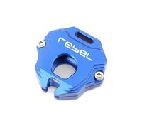 CNC key shell For HON@&DA Rebel CM1100 REBEL 1100 1100T DCT 2023 2024 2025 Motorcycle Accessories CNC Key Case Cover Shell Keyring KeyChain(KC Bule)