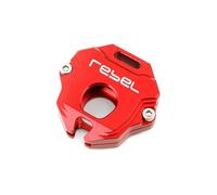 CNC key shell For Hon@&da Rebel CM1100 REBEL 1100 1100T DCT Motorcycle Aluminium Accessories Key Cover Case Shell Keychain Keyring Chain(Red)
