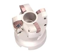 CNC Lathe AJX12 AJX14 Fast Forward to The Face Milling Cutter Head 4T 5T 6T Hard Milling Cutter Disc Use for Milling Insert(AJX14-50-22-4T)