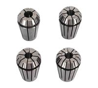 CNC Lathe Collet Chuck Set, 4 Pieces High Carbon Steel, 4 Jaw Spring Collets - Superior Grip for Precise Machining, Easy Installation for Grinding & Engraving Machines