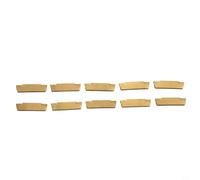 CNC Lathe Turning Tool, CNC Lathe Groove Tool Holder, CNC Carbide Insert Cutters, Lathe Grooving Cutting Tools Kit, 10 pcs MGMN200 G Gold Carbide Inserts, for Grooving and Parting Off Tools