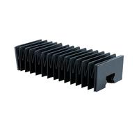 CNC Linear Guide Dust Cover for HGR15 Rails, 10:1 Compression Ratio Organ-Style Protective Bellows(1400mm)