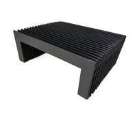 CNC Machine Protective Bellow Cover, 240mmx40mm to 280mmx60mm Lmax250mm | Protective Bellows Cover Inner 240x40mm Outer 280x60mm Lmax 250mm for CNC