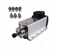 CNC Machine Tool Spindle 1500w 1.5kw 24000RPM 400hz ER11 Air Cooling Motor 3 Phase Input +7 Pcs Collets(Junction box,220)