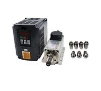 CNC Machine Tool Spindle 1500w 1.5kw 24000RPM ER11 air cooling motor VFD 7 pcs ER11 collets（1-7mm）(HY VFD Option 1)