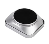 CNC Machined Aluminum Lens Hood 58mm with Square Shade & Protective Cap | Thread-rotate aluminum alloy build fits 58mm lenses while clearing the pop-up flash for uninterrupted shooting