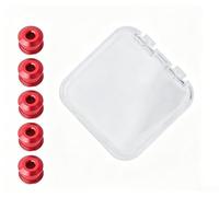 CNC Machined Chain Ring Bolts 5pcs Scratch Resistant | CNC precision , smooth for surface finish, scratch-proof coating, secure fitment, for durable build(Red)