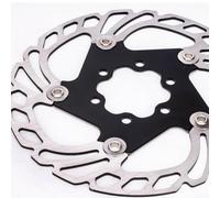 CNC Machined Mountain Bike Disc Brake Rotors with Floating Technology Stainless Steel and Aluminum Alloy Construction for 44mm Hub Mounting (Red 160mm)