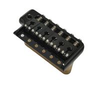 CNC Machined Ultra 52.5mm Brass 6 Screws Guitar Tremolo Bridge for PRS Style Knife Edge for ST Guitar Black Gold Chrome Color(Schwarz)