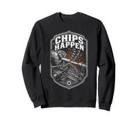 CNC Machinist Machinists Chips Happen Sweatshirt