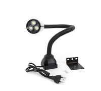 CNC Magnetic Work Light 220V Machine Work Desk Light Practical Swing Switch LED Flexible Gooseneck Lights 360° Rotation Energy-Saving Magnetic Led Lights for Industrial Lathe Machine (6W)