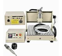 CNC Milling Machine 3 Axis 6040 Engraving Machine USB Router Engraver Kit Engraving Tool 1.5KW VFD Spindle Motor + Control Box, XYZ Working Area 600 x 390 x 120 mm (3 AXIS)