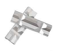 CNC Milling Vice Jaws V-Shape Aluminium Profile with Magnetic Strip for Sensitive Workpieces 8 Inches (4 Inches)