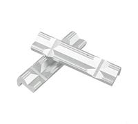 CNC Milling Vice Jaws V-Shape Aluminium Profile with Magnetic Strip for Sensitive Workpieces 8 Inches (5 Inches)