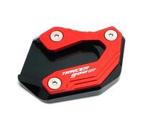 CNC Motorbike Foot Kickstand Enlarger Side Stand Extender Pad Enlarge Anti-skid Parts For Tracer 900Gt 2014-2021 Enlarge Support Plate(RED)