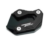CNC Motorbike Foot Kickstand Enlarger Side Stand Extender Pad Enlarge Anti-skid Parts For Tracer 900Gt 2014-2021 Enlarge Support Plate(Black)