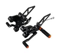 CNC Motorcycle Adjustable Rearsets Footrest For 790 For Duke 790 For 790Duke 2018-2023 For 890 For Duke 890 2020-2023 Foot Pegs Foot Pedal Motorcycle Front Foot Pegs(Black)