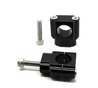 CNC Motorcycle Handle Fat Bar Risers Mount Clamp Adaptor 28mm HandleBar For Kawasaki KX125 2006-2008 Extension Stem(28mm black)
