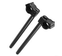 CNC Motorcycle Handlebar 41mm Clip-On Adjustable | CNC machined aluminum, adjustable position, 41mm fork fit, racing durability, black finish