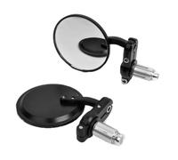 CNC Motorcycle Handlebar Mirror - Universal Round Side Rearview Mirror For Mountain Bikes & Motorbikes(Style A)
