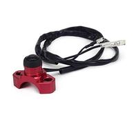 CNC Motorcycle Universal Stop Start Kill Switch Button With Rotating Bar Clamp For K.T.M HO.NDA YAMAHA YZF WRF CRF EXC XCF 125 250 DaJiKan (Color : Red 1)