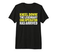CNC Operator Kneel Down Premium T-Shirt