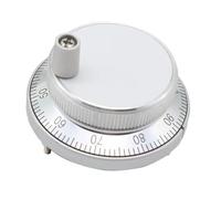 CNC Pulser Handwheel 5V 6pin Pulse 100 Manual Pulse Generator Hand Wheel CNC Machine 60mm Rotary(5V-6pin-100PPR)