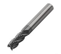 CNC Ready Solid Carbide Milling Cutter, Four Flutes, Designed for High Efficiency Machining Tasks (10mm)