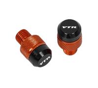 CNC rearview mirror screws For HON@&DA VTR1000 VTR 1000 SP-1 SP1 SP-2 FV FW FX FIRESTORM VTR1000F Motorcycle CNC Mirror Hole Plugs Screws Bolts Cover Caps(Orange)