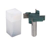 CNC Router Bit 4 Flute T Shaped Spoilboard Surfacing Bit, Woodworking Milling Cutter with 1/2 Inch Shank and 2 Inch Cutting Diameter for CNC Machines and Routers