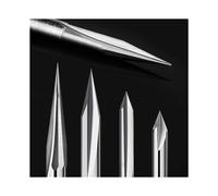 CNC Router Bits Set 1/4 and 1/8 Shank, Engraving Wood Carving Router Bit 6mm & 4mm, V-, Profile Bit, Tungsten Steel 12PCS