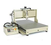 CNC Router Engraving Machine 4 Axis 3D Milling with Controller, 110V 1.5KW VFD Water-Cooling for Metal, Wood, Glass, and Plastic