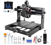 CNC Router Engraving Machine - Precision Milling and Engraving Tool for Woodworking, Plastic, and Acrylic Cutting with Limit Switches