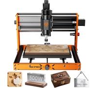 CNC Router Machine, ACMER Ascarva 3 S 500W CNC Milling Machine, Working Area 11.81” x 7.09” x 3.07” for Wood Plastic Metal Acrylic MDF Nylon Carving Cutting