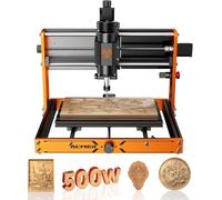 CNC Router Machine, ACMER Ascarva 3 S 500W CNC Milling Machine, Working Area 11.81” x 7.09” x 3.07” for Wood Plastic Metal Acrylic MDF Nylon Carving Cutting