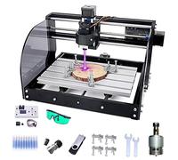 CNC Router Machine Kit, 3-Axis Engraving and Milling Tool for Plastic, Acrylic, Wood, PCB, and PVC with GRBL Offline Control and Laser Module